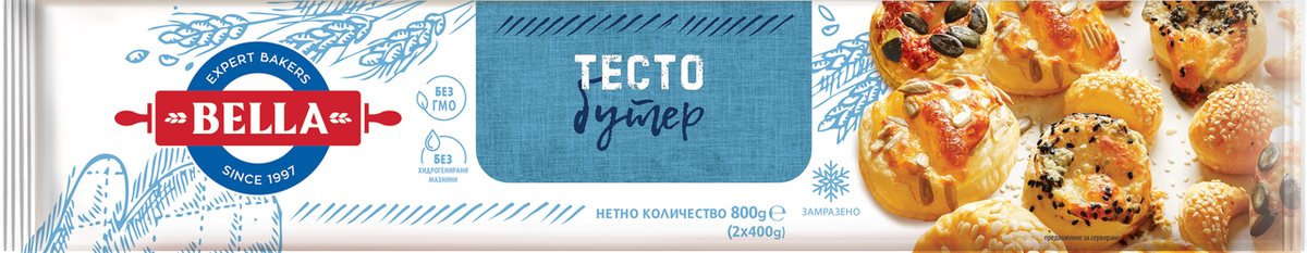 БЕЛЛА Бутер тесто класик 800г