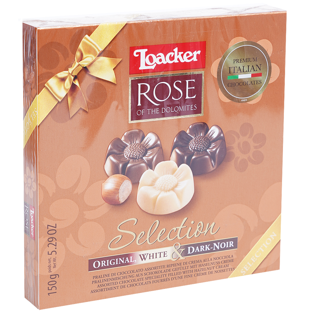 Loacker Шоколадови бонбони асорти роза 150 г