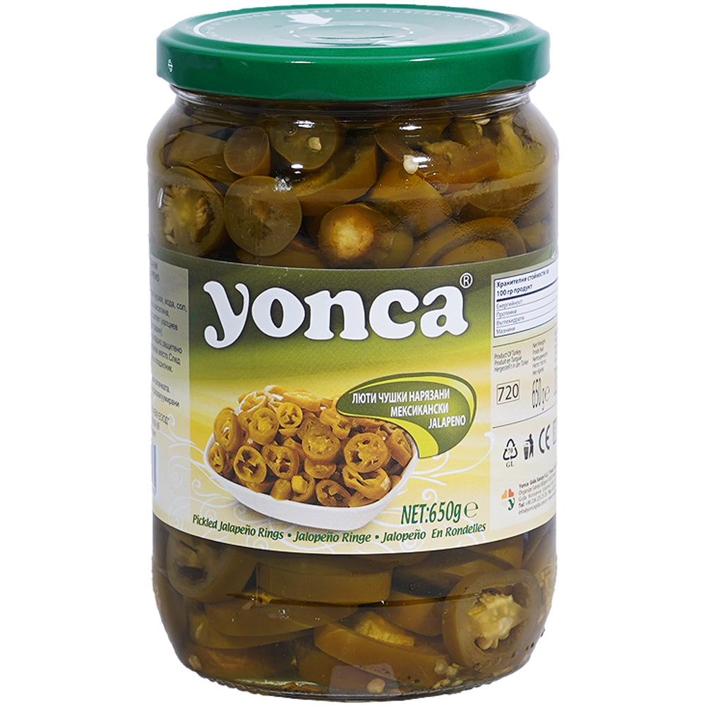 YONCA Люти чушки мексикански халапено 650г