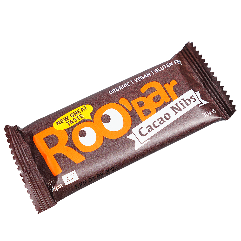 ROOBAR Био суров десерт с какаови зърна и бадем 30г