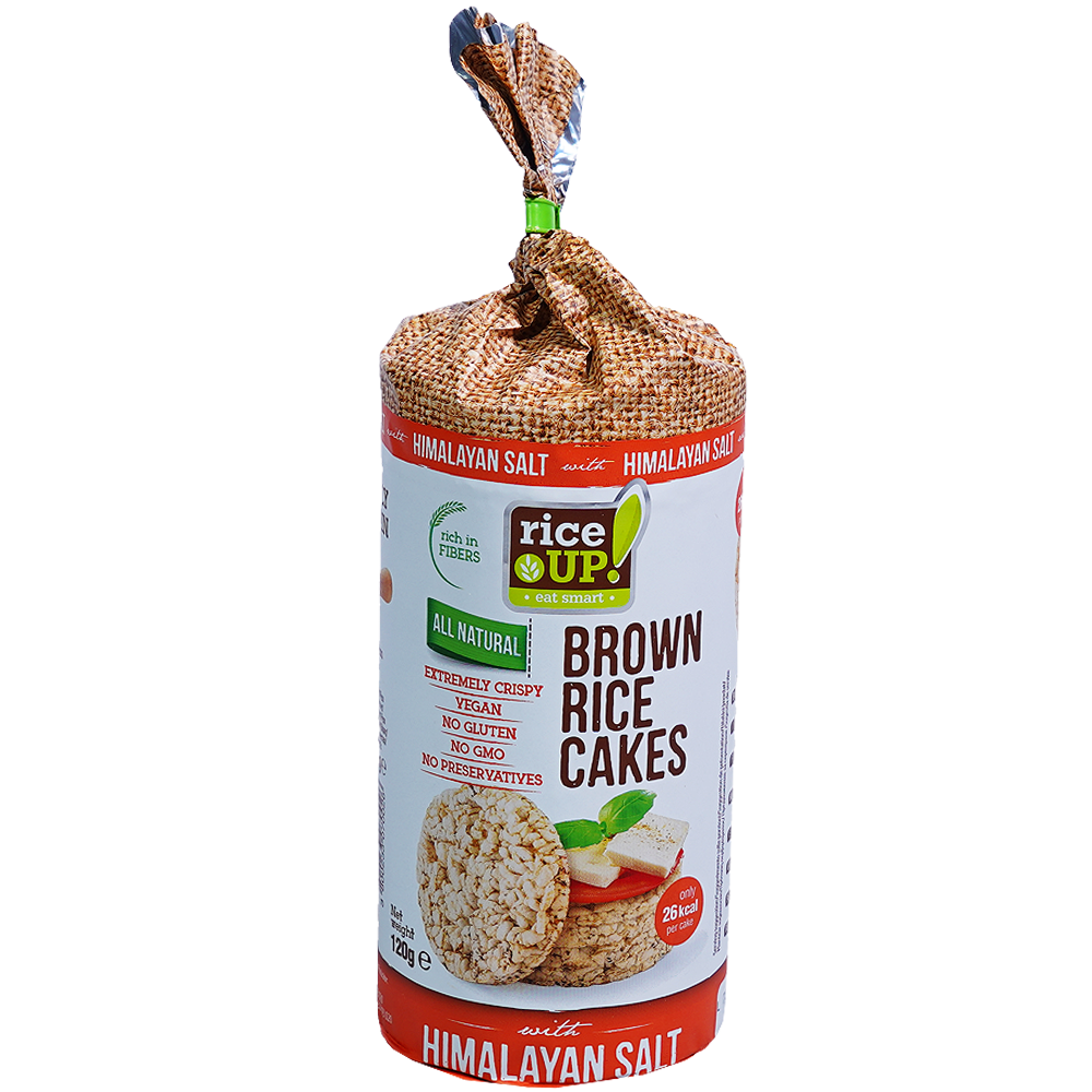RICE UP Оризови бисквити с хималайска сол 120г
