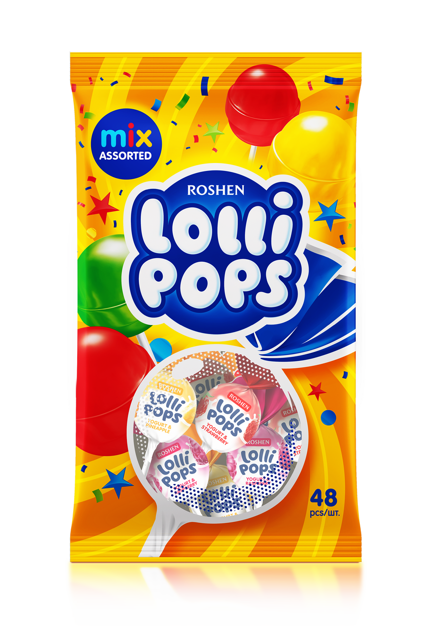 ROSHEN Близалки Lollypops Cocktail 920 г