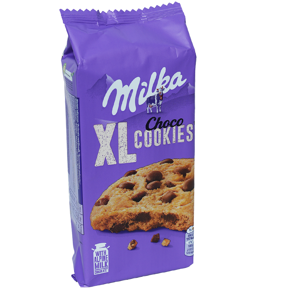 Milka Бисквити Cookie шоко XL 184г
