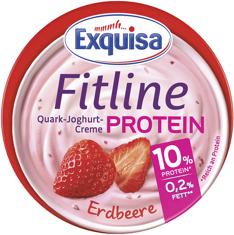 Exquisa Fitline Кварк ягода и ванилия 400г
