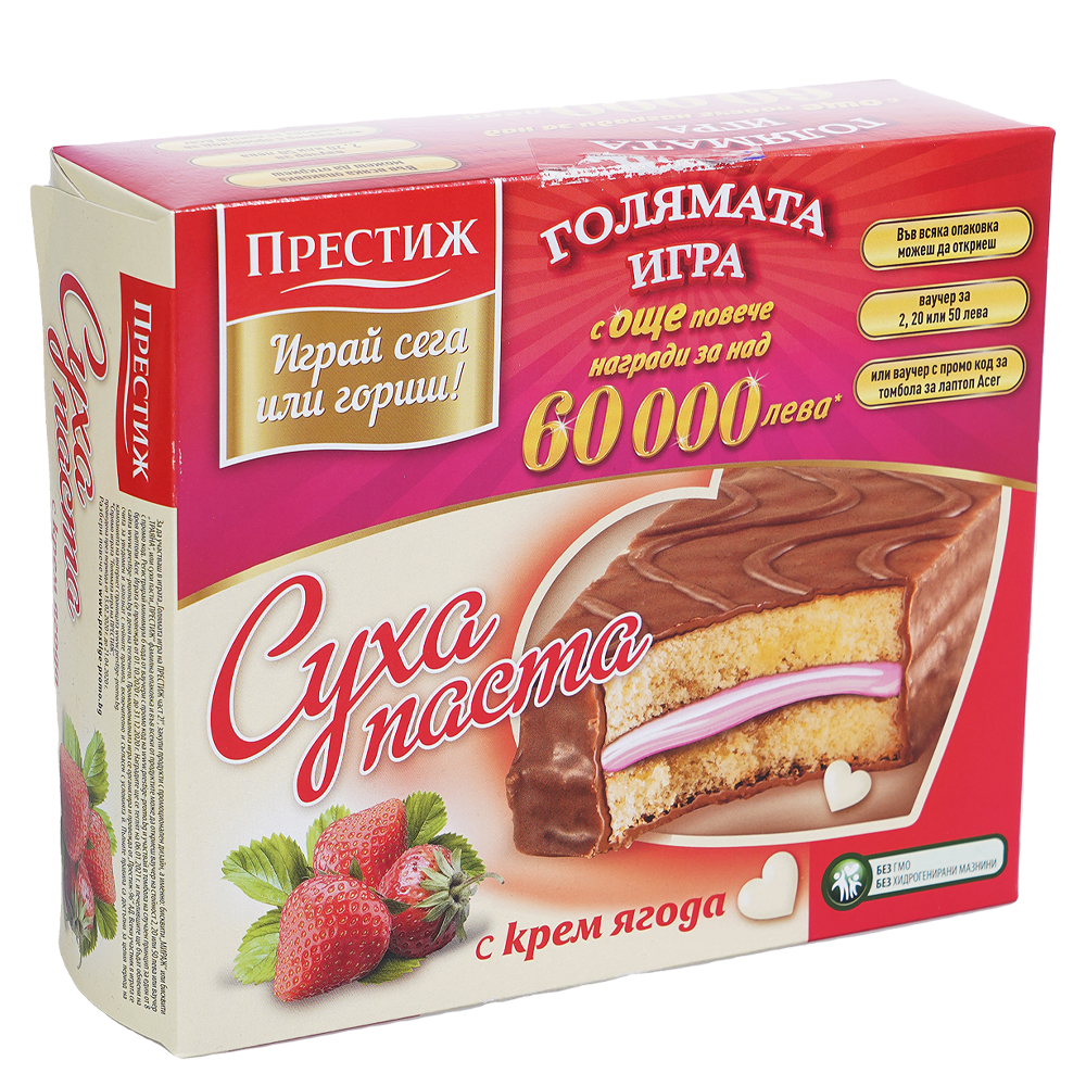 ПРЕСТИЖ Суха паста с крем ягода 300г
