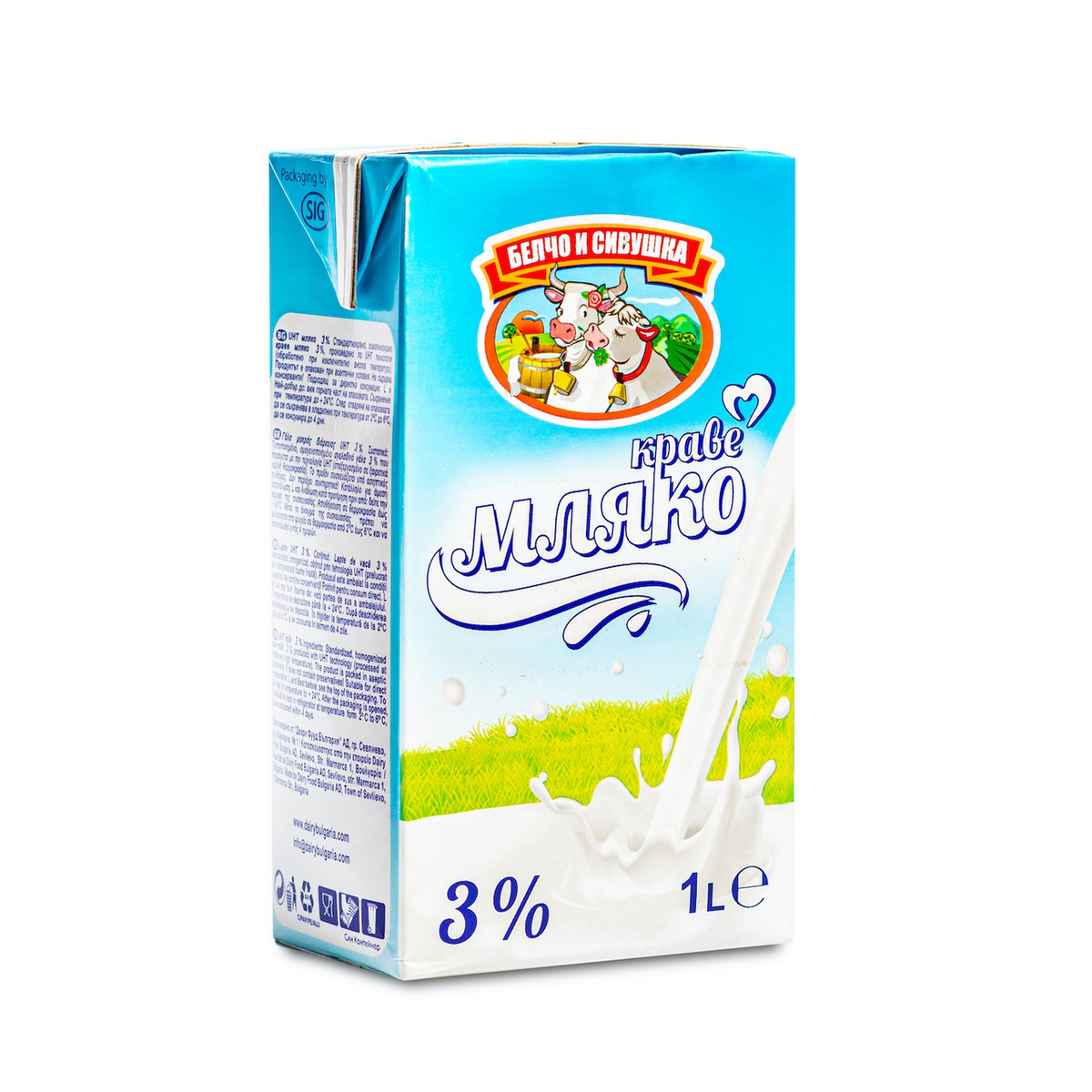 БЕЛЧО И СИВУШКА Прясно мляко 3% UHT 1л