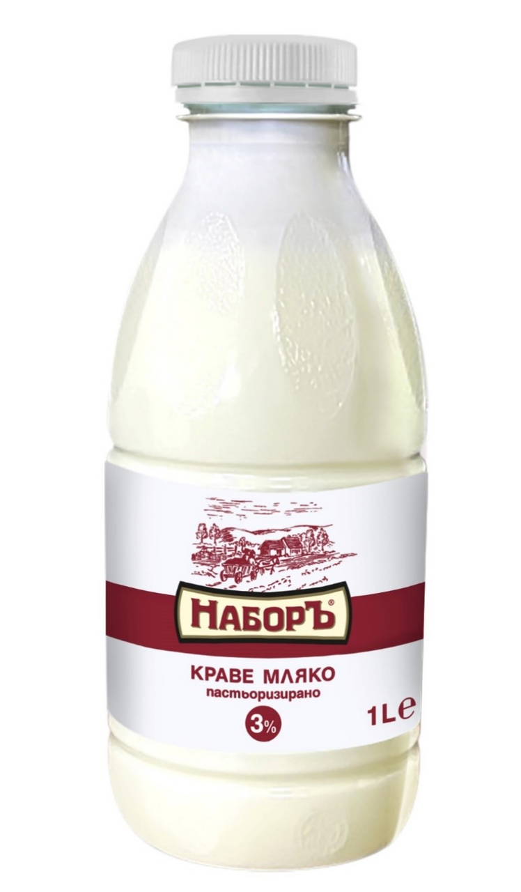 НАБОРЪ Прясно краве мляко 3% 1л