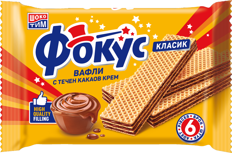 ФОКУС Вафли с какаов крем 148 г
