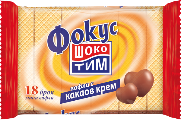 ФОКУС Вафли с какаов крем 180 г