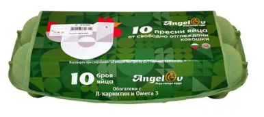 АНГЕЛОВ Яйца размер L, свободно отглеждани 10 бр