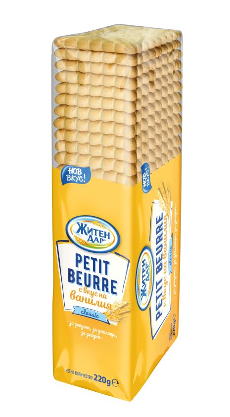 ЖИТЕН ДАР Бисквити Petit beurre ванилия 220 г