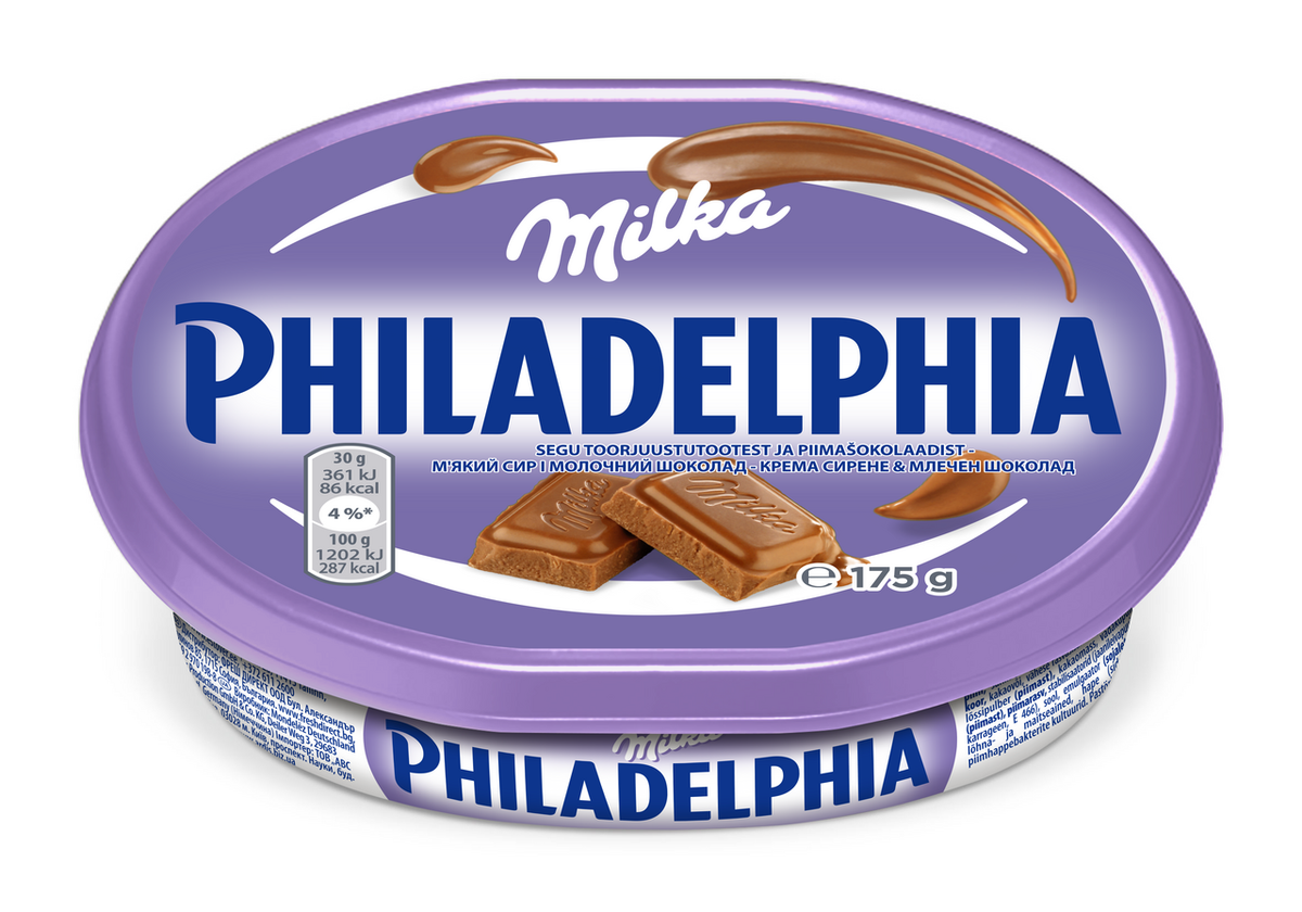 PHILADELPHIA milka Крема сирене с шоколад 175г