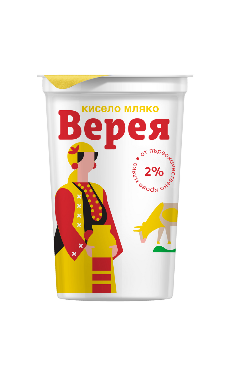 ВЕРЕЯ Кисело мляко 2% 400г