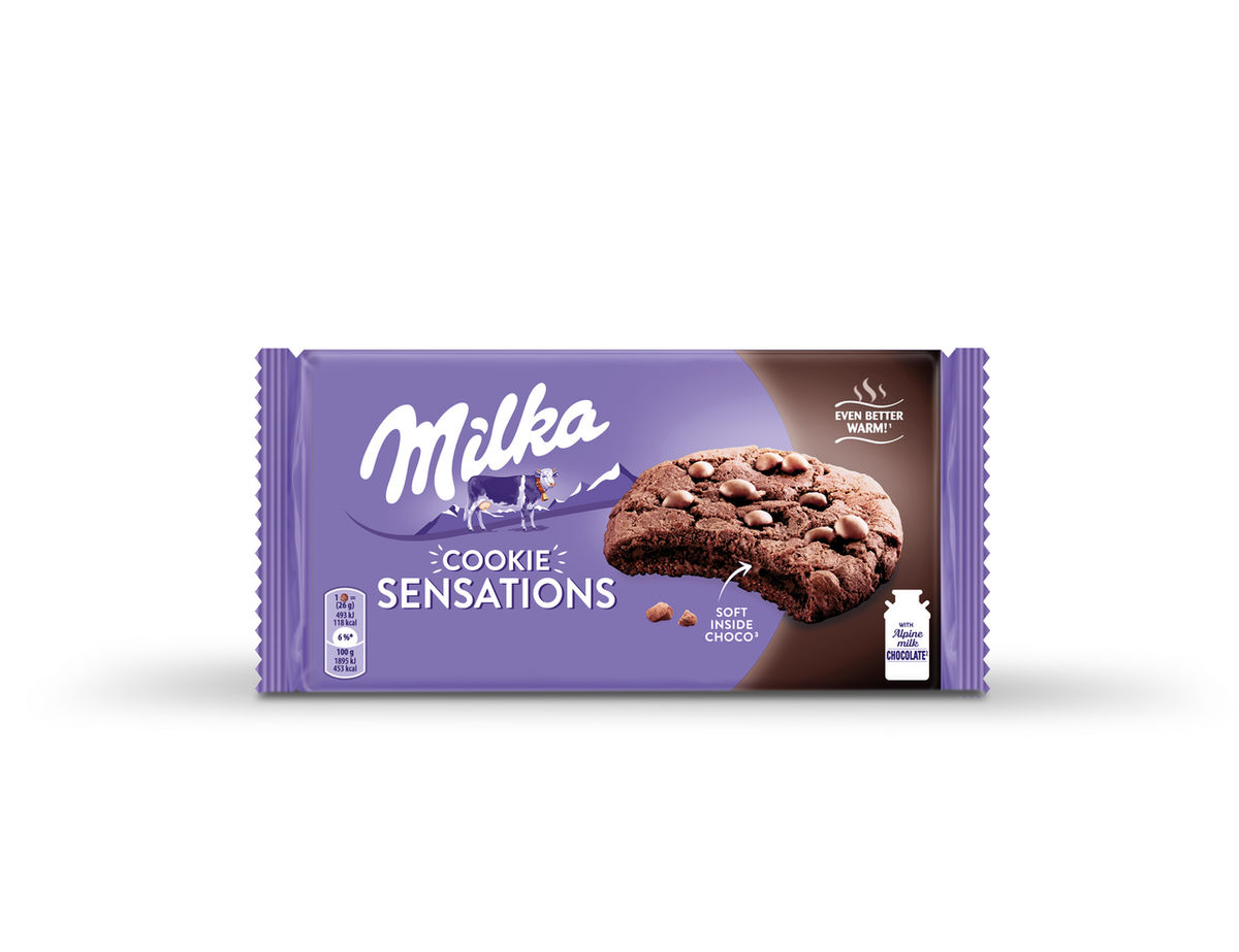 Milka Бисквити кукис шоко меки 156г