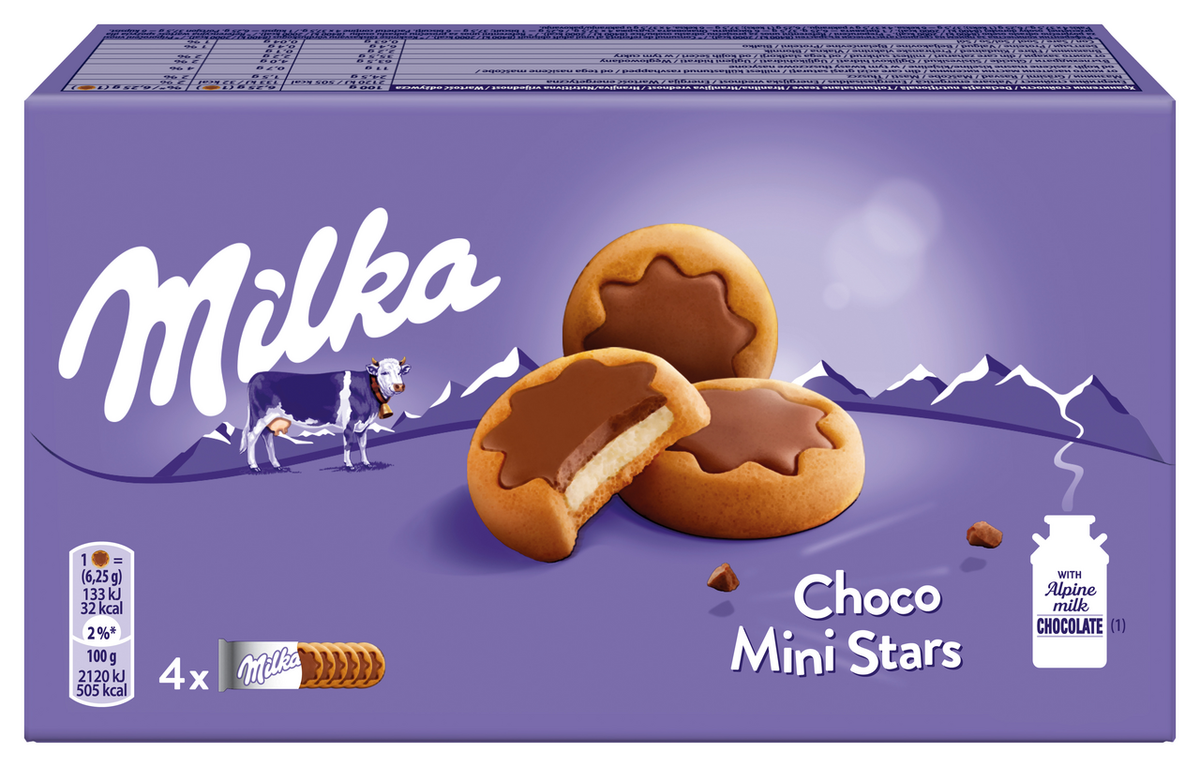 Milka Бисквити шокоминис 150г