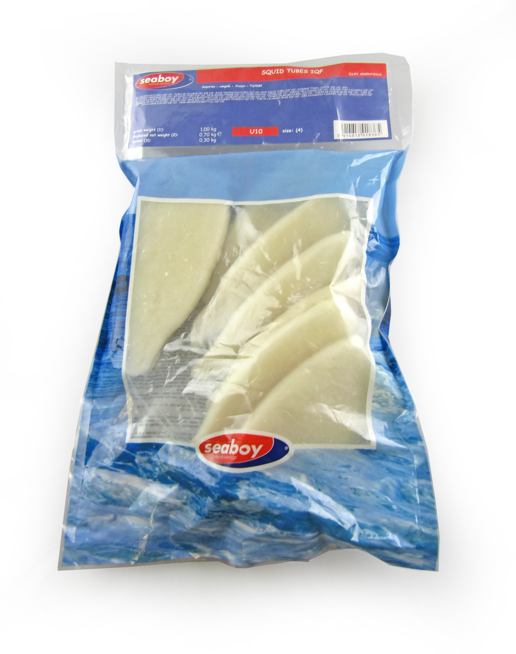 Seaboy Калмари туби U10 30% 1кг