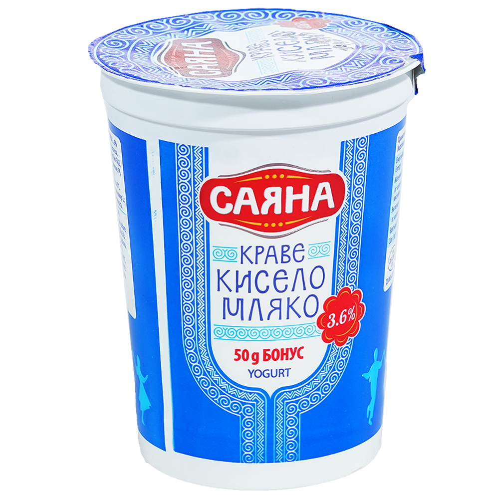 САЯНА Краве кисело мляко 3,6% 400г