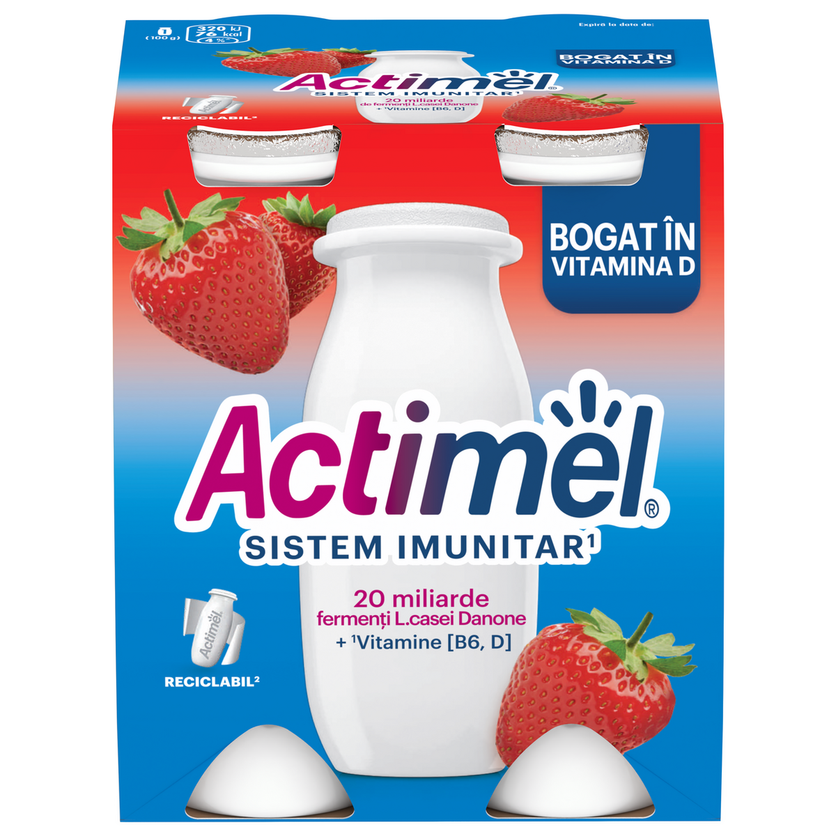Actimel Напитка ягода 4 бр х 100 г / 400 г