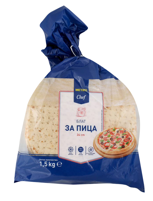 Блат за пица 24 см 10 x 150 г. 1500 г