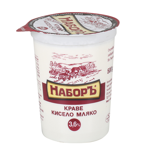 НАБОРЪ Кисело мляко 3,6% 500г