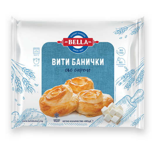 БЕЛЛА Банички вити със сирене 480г