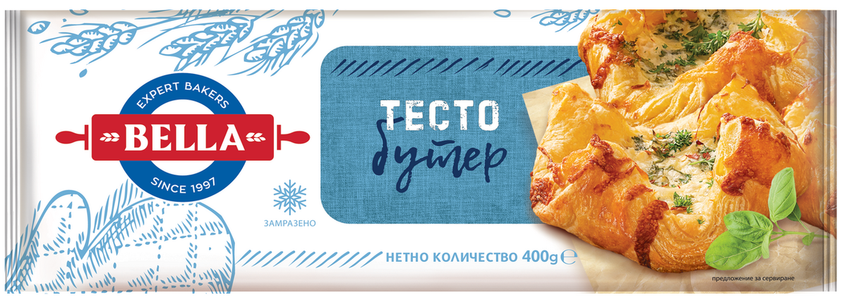 БЕЛЛА Бутер тесто класик 400г