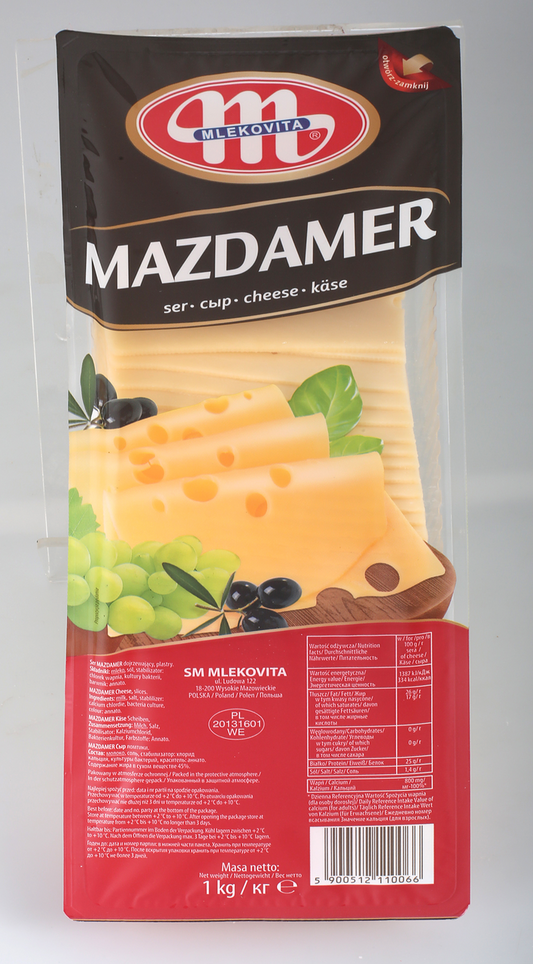 MLEKOVITA Сирене маздамер слайс 1кг