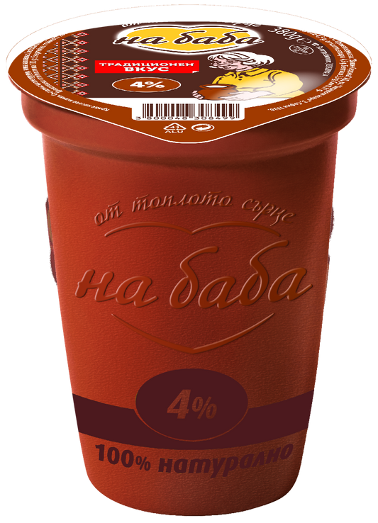 НА БАБА Кисело мляко 4% 380г