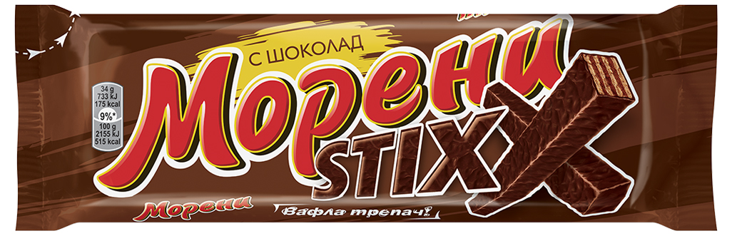 MORENI Вафли тъмен шоколад 34г