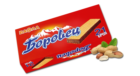 БОРОВЕЦ Вафла с фъстъчен крем 480г