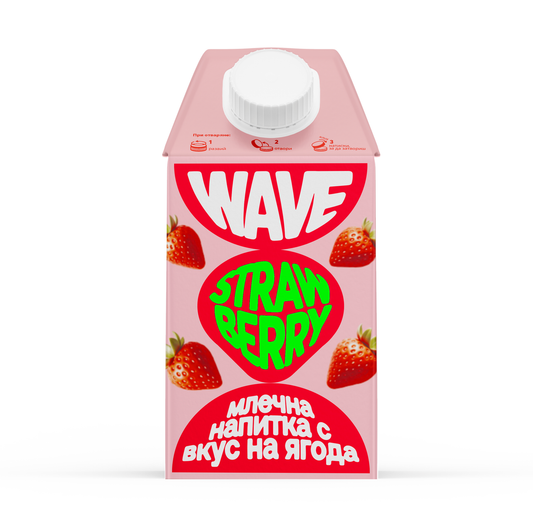 Фибела WAVE UHT Мляко с ягода 500мл