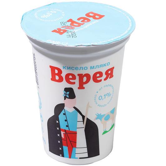 ВЕРЕЯ Кисело мляко 0,1% 400 г