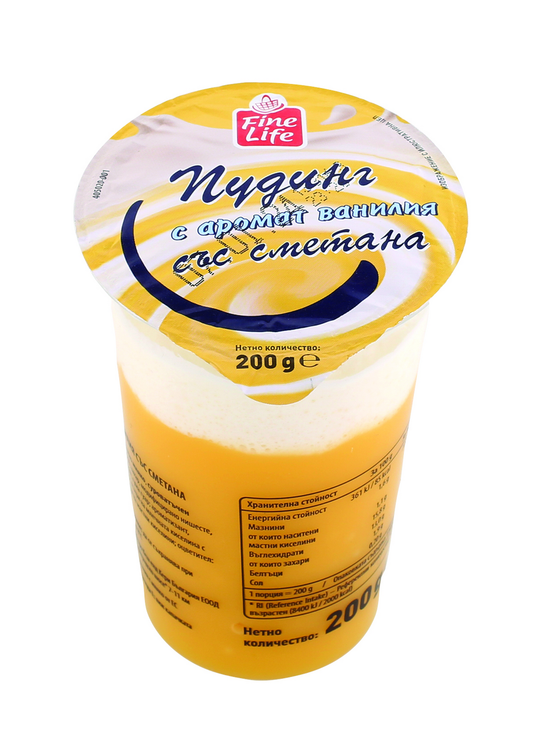 Fine Life Пудинг Сметана и Ванилия 200г