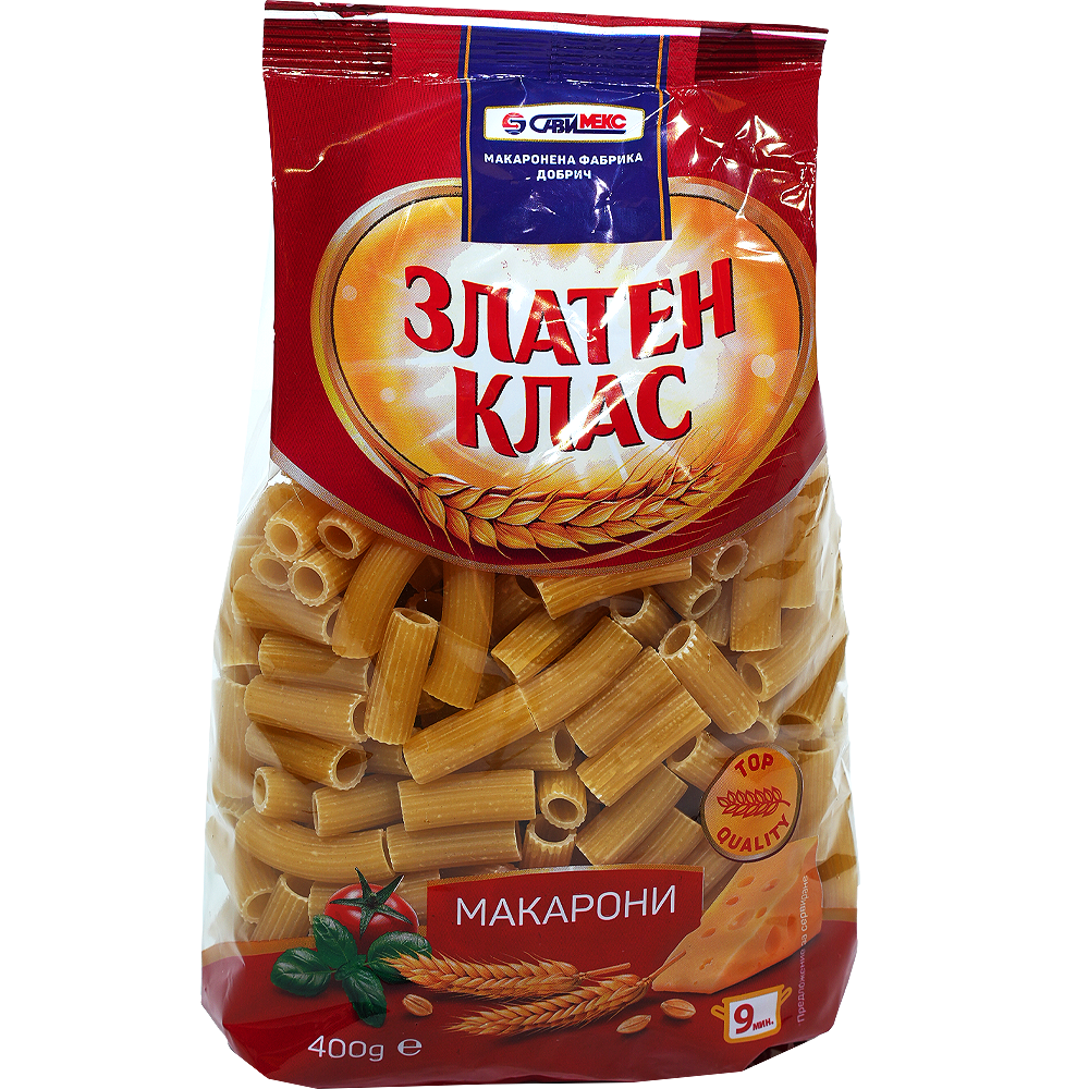 ЗЛАТЕН КЛАС Макарони 400г