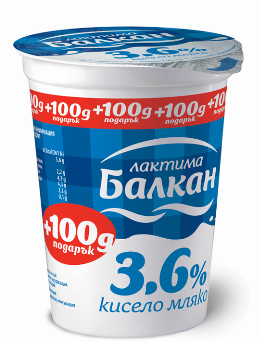 БАЛКАН Кисело мляко 3,6 % 400 г
