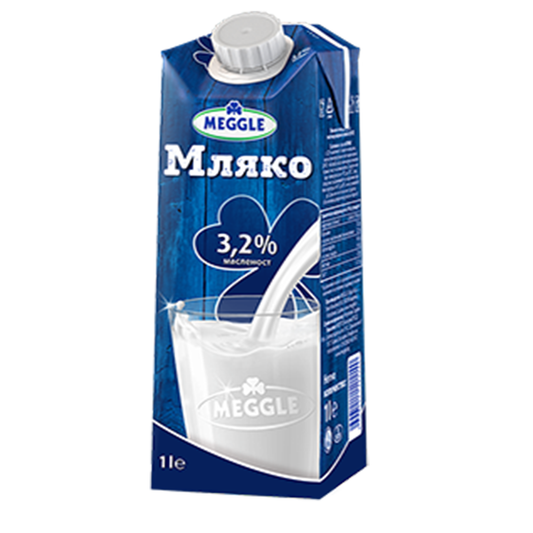 MEGGLE Краве прясно мляко 3,2% 1л