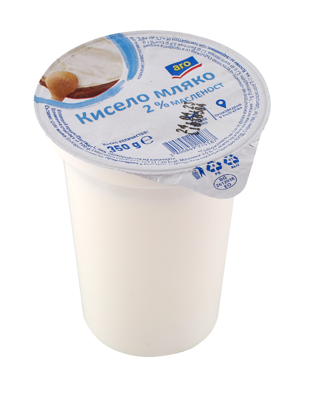 aro Краве кисело мляко 2 % 350г