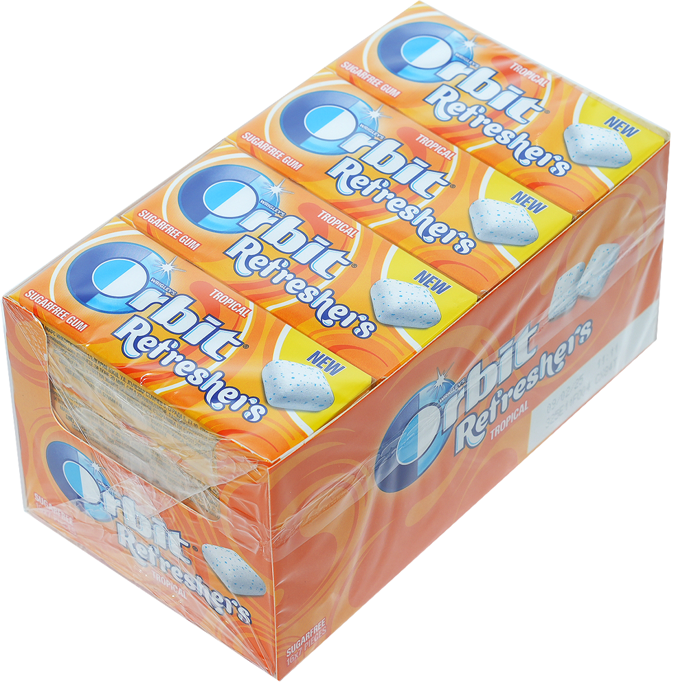 ORBIT Refresh Дъвки тропик 7 бр 16 г
