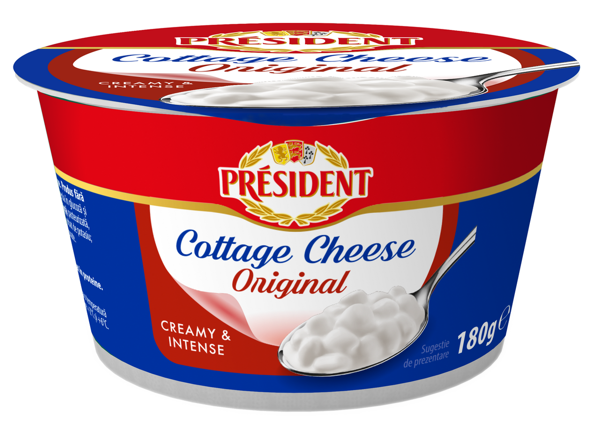 PRESIDENT Сирене котидж 180г
