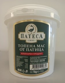 ПАТЕСА Топена мас от патица замразена 1кг
