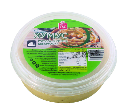Fine Life Хумус натурален 250г