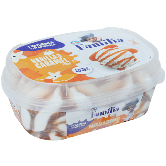 Nestle Familia Сладолед ванилия и карамел 461 г