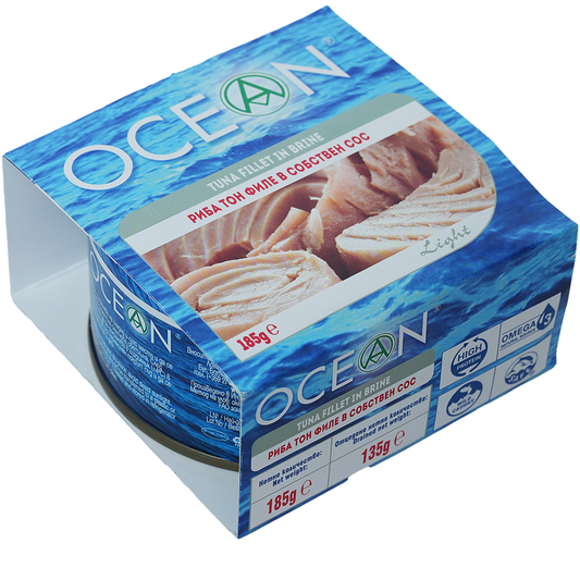 OCEAN Риба Tон филе в собствен сос 185г