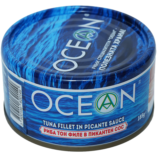 OCEAN Риба Тон Филе в пикантен сос 185г