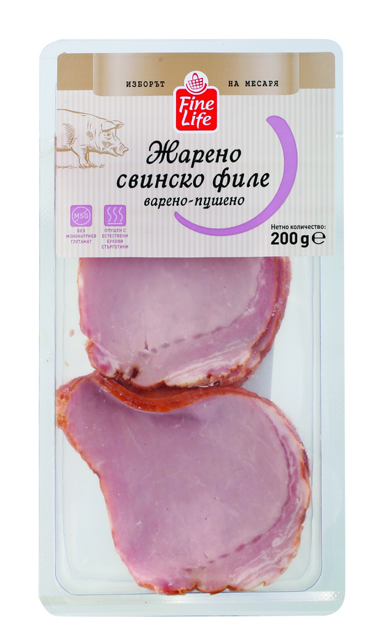Fine Life Свинско филе жарено слайс 200г