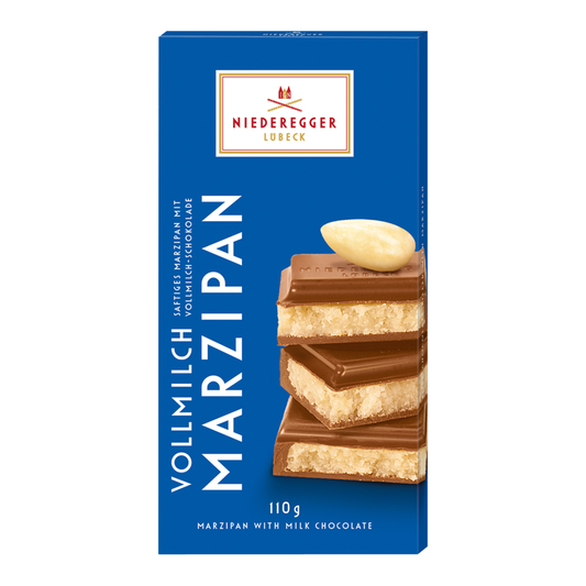 NIEDEREGGER Шоколад марципан млечен 110г