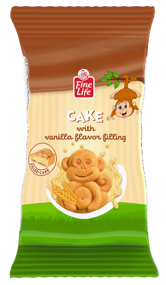 Fine Life Кексче маймунка с ванилов пълнеж 30г