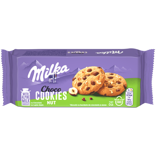 Milka Бисквити Кукис с лешник 135 г