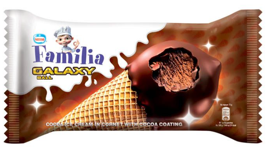 Nestle Familia Сладолед GALAXY какао 40 бр x 75 г / 3 кг