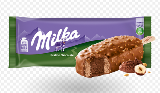 Milka Сладолед стик Пралина 20 бр x 67 г / 1,340 кг